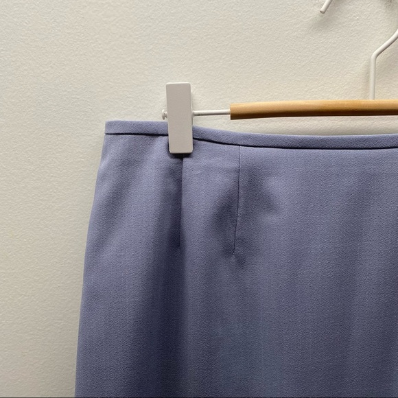 Kasper ASL dusty blue NWT skirt set with blazer size 8 with zip up and button up - Picture 7 of 14